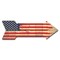 Signmission American Flag Painted Arrow Decal Funny Home Decor 18in Wide D-A-999985 - alternate 1